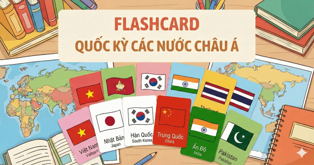 Flascard QUốc Kỳ các quốc gia châu Á (2)
