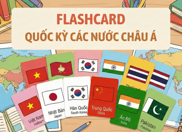 Flascard QUốc Kỳ các quốc gia châu Á (2)