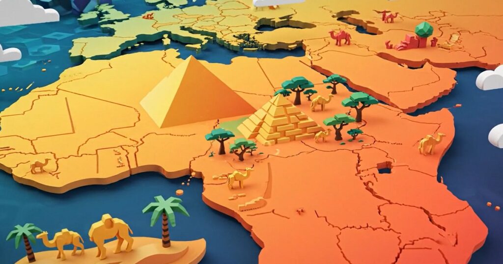 bản đồ chau phi